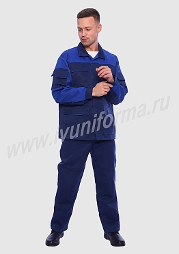 Костюм рабочий мужской (с брюками) арт. Р-02-7-ГР