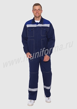 Костюм рабочий для мужчин арт. Р-02-9-ГР